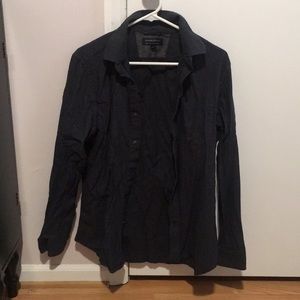 Banana Republic black button down shirt
